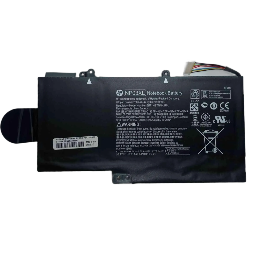 BATERIA HP ENVY NP03XL - 15-U PAVILION 13-A 13-B