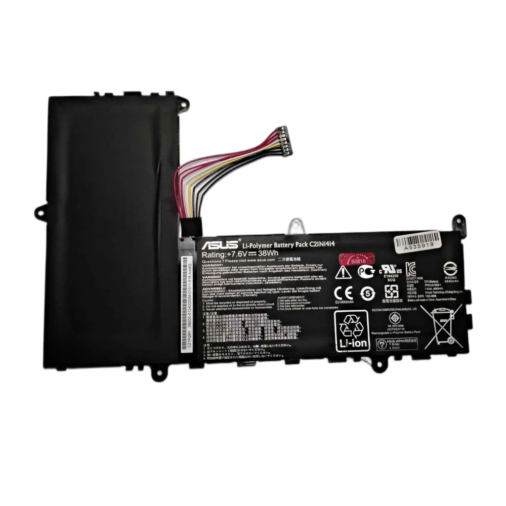 BATERÍA INTERNA 4 CELDAS CAPACIDAD 7.6V 38WH 4.84AH ASUS X205T N/P C21N1414