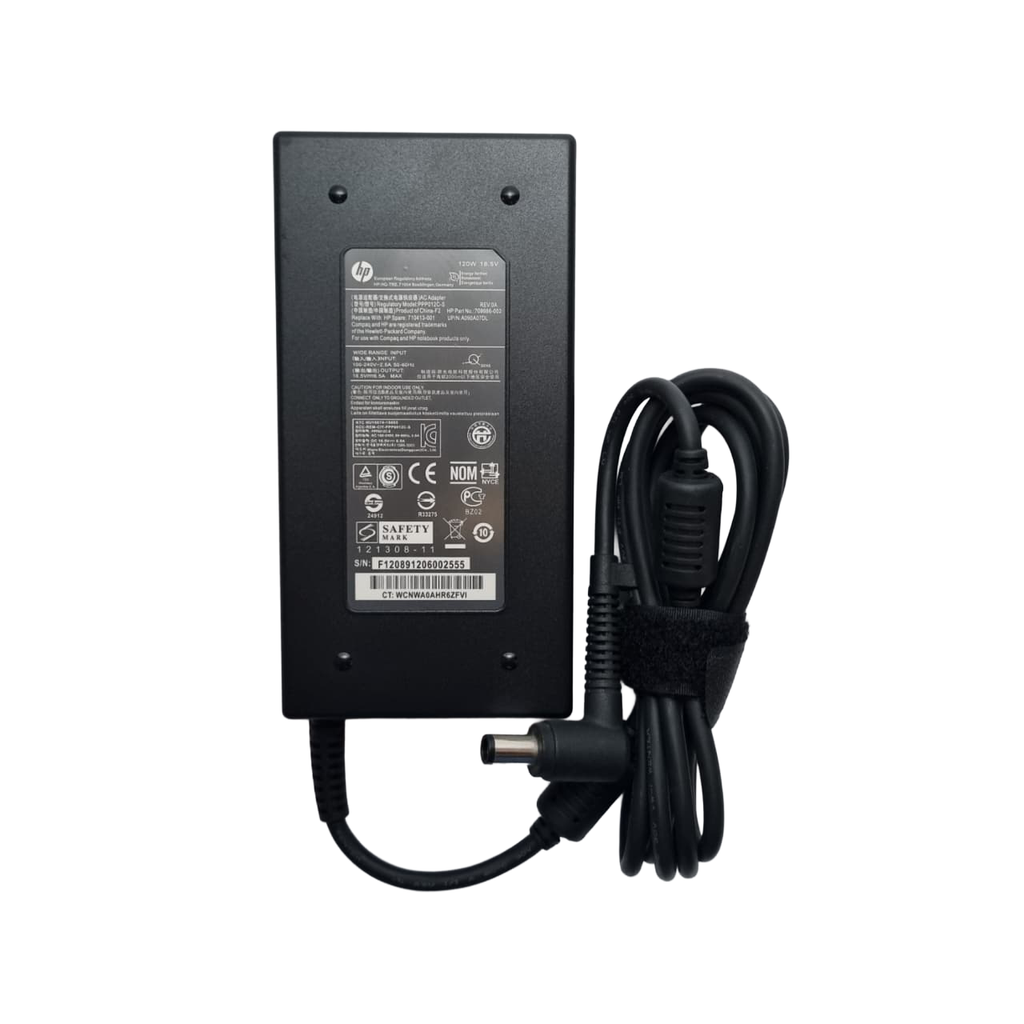 CARGADOR HP 18.5V 6.5A 120 WATTS PIN CENTRAL PLUG 7.4*5.0