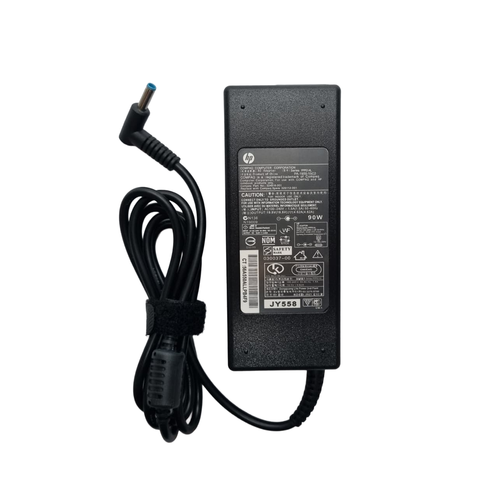 CARGADOR PARA LAPTOP HP 19.5V 4.62A 90W (4.5*3.0MM PIN CENTRAL / PLUG CELESTE)