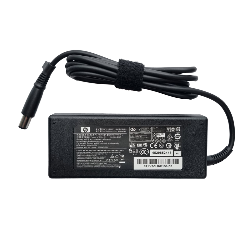 CARGADOR HP 19V 4.74A 90 WATTS PIN CENTRAL PLUG 7.4*5.0