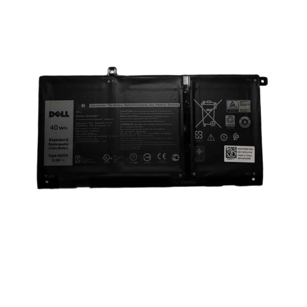 BATERIA PARA DELL INSPIRON 5300 5400 5401 5408 5501 7300 7405 7500 LATITUDE 3410 3510 VOSTRO 5300 5401 5501 40WH. JK6Y6 CF5RH