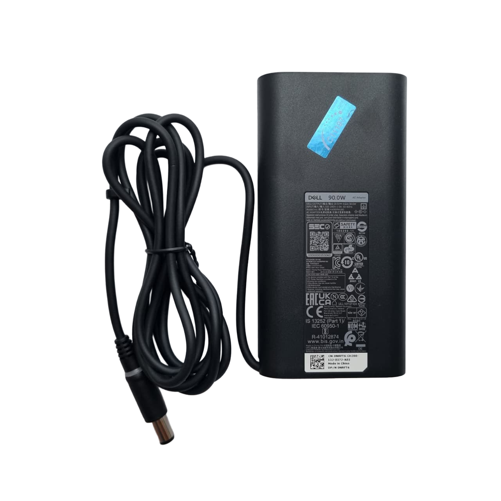 CARGADOR DELL 19.5V 4.62A 90W (7.4*5.0) SLIM OVALADO .